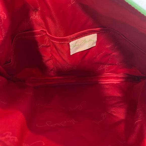 Vera Bradley Green and Pink Quilted Shoulder Bag with Floral Design - Picture 9 of 12